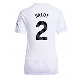 Manchester United Diogo Dalot #2 Borta Kläder Dam 2025-26 Kortärmad